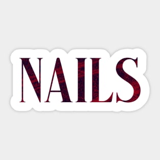 Nails - Simple Typography Style Sticker